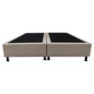 Base Box Queen Bipartido Bege Sintético 38x158x198