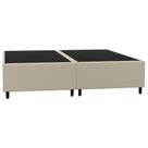 Base Box Queen Bipartido Bege Suede 38x158x198 Base Box Queen Bipartido Bege Suede 38x158x198