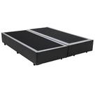 Base Box Queen Bipartido Cinza Sintético 158x198 Base Box Queen Bipartido Cinza Sintético 158x198