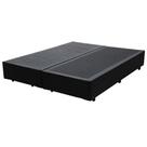 Base Box Queen Bipartido Preto Sintético 158x198 Base Box Queen Bipartido Preto Sintético 158x198