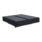 Base Box Queen Bipartido Sp Móveis Suede Preta - 42X158X198