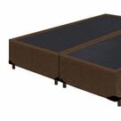 Base Box Queen Bipartido Suede Marrom
