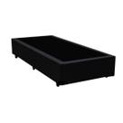 Base Box Solteirão Acolchões Sintético Preto 40x96x203 Base Box Solteirão Acolchões Sintético Preto 40x96x203