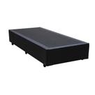Base Box Solteirão King Sintético Preto 203x96x40xm