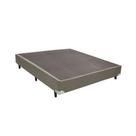 Base Box Solteirão Suede Cinza - 42x128x188:Cinza