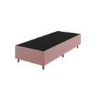Base Box Solteiro 37cm x 188cm 88cm Treviso Liso Rosa Turkey Rose