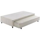 Base Box Solteiro Auxiliar Somiê Ecoflex Bege Base Box Solteiro Auxiliar Somiê Ecoflex Bege