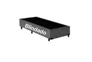 Base Box Solteiro Blindado Suede Cinza Base Box Solteiro Blindado Suede Cinza