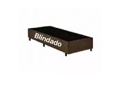 Base Box Solteiro Blindado Suede Marrom Base Box Solteiro Blindado Suede Marrom