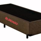 Base Box Solteiro Blindado Suede Marrom Base Box Solteiro Blindado Suede Marrom