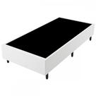 Base Box Solteiro Branco Sintético 38x88x188