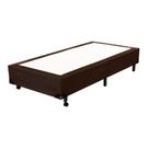 Base Box Solteiro Jacquard Liso 88x188x25cm Marrom