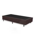 Base Box Solteiro Marrom Sintético 38x88x188 Base Box Solteiro Marrom Sintético 38x88x188