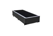 Base Box Solteiro Sintético Cinza