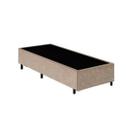 Base Box Solteiro Suede Bege 88 X 188 X 40