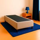 Base Box Solteiro Suede Bege PoliConfort 88x188x26
