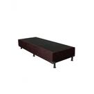 Base Box Solteiro Suede Marrom - 38x88x188 Base Box Solteiro Suede Marrom - 38x88x188