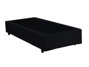 Base Box Solteiro VZ Suede Preto 38X188X088 Sleep Brasil