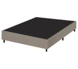 Base Box Viúva 128x188 material sintético Bege