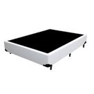 Base Box Viúva Sintético Branco 128 X 188 X 40
