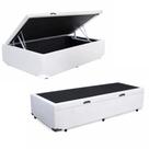 Base Cama Baú Solteiro material sintético (88x188) REFORÇADA - Branco