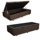 Base Cama Baú Solteiro Suede (88x188) REFORÇADA - Marrom Base Cama Baú Solteiro Suede (88x188) REFORÇADA - Marrom
