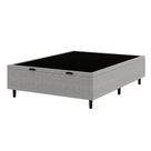 Base Cama Box Baú Casal Hypnos Cinza Umaflex Baú Organizador 138x188x42 Baú para Quarto Base Cama Box Baú Casal Hypnos Cinza Umaflex Baú Organizador 138x188x42 Baú para Quarto