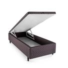 Base Cama Box Baú Herval Solteirão Vivere, 46x96x203 cm, Marrom
