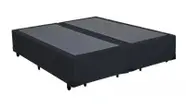 Base Cama Box Bipartido King Size material sintético Preto 40x193x203 Base Cama Box Bipartido King Size material sintético Preto 40x193x203