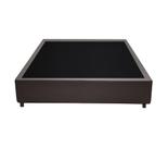 Base Cama Box Casal Marrom Sintetico Premium 40x138x188 - Santo Box FR
