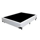 Base Cama Box Casal material sintético Branco 138x188x35
