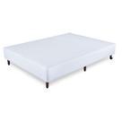 Base Cama Box Casal material sintético Branco Orthocrin Eco 138x188x24 Alto Suporte Pés de Madeira Base Cama Box Casal material sintético Branco Orthocrin Eco 138x188x24 Alto Suporte Pés de Madeira