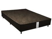 Base Cama Box Casal material sintético Linhão Café 37X138X188 AN