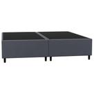 Base Cama Box Casal Queen 158cm Bipartido Hit I02 Suede Cinza - Mpozenato Base Cama Box Casal Queen 158cm Bipartido Hit I02 Suede Cinza - Mpozenato