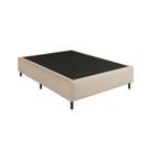 Base Cama Box Casal Suede 138x188 Bege