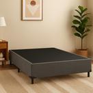 Base Cama Box Casal Suede 138x188 Cinza Base Cama Box Casal Suede 138x188 Cinza