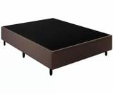Base Cama Box Casal Suede 138x188 Marrom Base Cama Box Casal Suede 138x188 Marrom