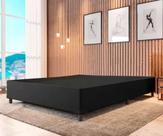 Base Cama Box Casal Suede 138x188 Preto