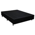 Base Cama Box Casal Suede 138x188 Preto Base Cama Box Casal Suede 138x188 Preto