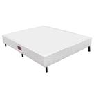 Base Cama Box Fit Orthocrin Branco Casal 138x188x24 Alto Suporte