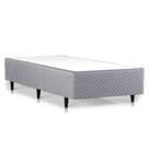 Base Cama Box Herval Solteiro Idea, 39x88x188 cm, Black Cinza