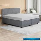 Base Cama Box King Size Suede Bordado - SkyBox
