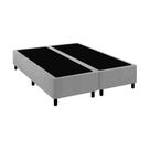 Base Cama Box Premium Queen Comum Cinza