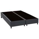Base Cama Box Queen Bipartido Cinza Sintetico 40x158x198 - Santo Box FR Base Cama Box Queen Bipartido Cinza Sintetico 40x158x198 - Santo Box FR