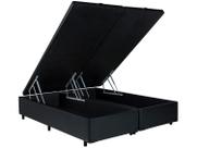 Base Cama Box Queen V-Joy Bipartido com Baú 38x158x198cm Bravus