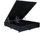 Base Cama Box Queen V-Joy Bipartido com Baú 38x158x198cm Bravus Base Cama Box Queen V-Joy Bipartido com Baú 38x158x198cm Bravus