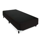 Base Cama Box Solteiro 88x188x25 - Marrom Suede