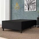 Base Cama Box Solteiro 88x188x42 - Preta Suede