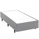Base Cama Box Solteiro Herval Parma, 39 x 88 x 188 cm, Cinza Base Cama Box Solteiro Herval Parma, 39 x 88 x 188 cm, Cinza