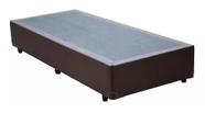 Base Cama Box Solteiro material sintético Marrom 40x88x188